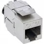 InLine Keystone RJ45 pesa õhuke, SNAP-In, Cat.6A, integreeritud kaabliside