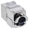 InLine Keystone RJ45 pesa õhuke, SNAP-In, Cat.6A, integreeritud kaabliside