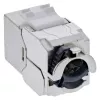 InLine Keystone RJ45 pesa õhuke, SNAP-In, Cat.8.1, integreeritud kaabliside