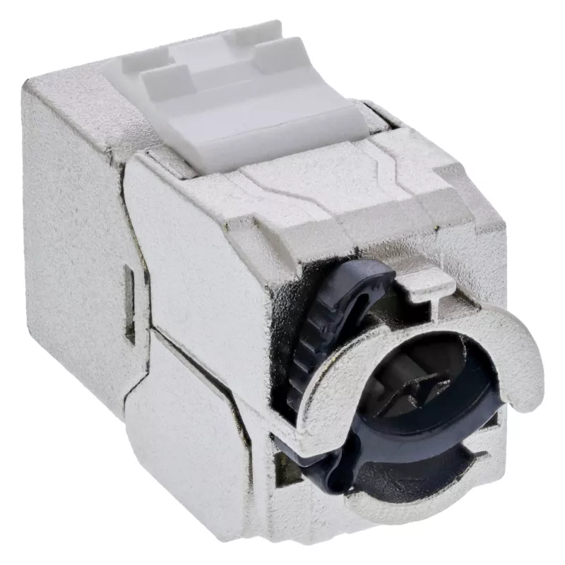InLine Keystone RJ45 pesa õhuke, SNAP-In, Cat.8.1, integreeritud kaabliside