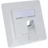 InLine raamikomplekt 2x RJ45 keystone SNAP‑In jaoks, valge RAL9010