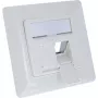 InLine raamikomplekt 2x RJ45 keystone SNAP‑In jaoks, valge RAL9010