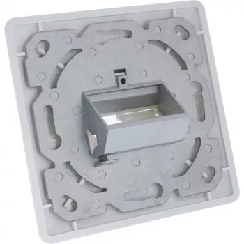 InLine raamikomplekt 2x RJ45 keystone SNAP‑In jaoks, valge RAL9010