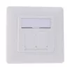 InLine raamikomplekt 2x RJ45 keystone SNAP‑In jaoks, valge RAL9010