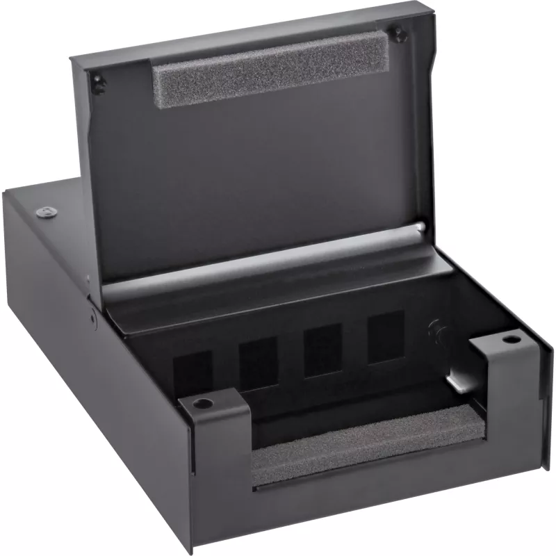 InLine pealispinnale paigaldatav karp keystone 4x RJ45 must 76202X