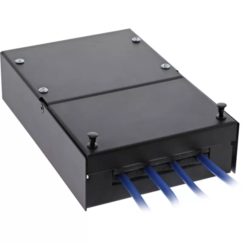InLine pealispinnale paigaldatav karp keystone 4x RJ45 must 76202X