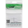 InLine raamikomplekt 2x RJ45 Keystone SNAP-In 90°, valge RAL9010