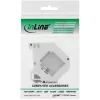 InLine Keystone-kinnitus DIN-liistule, 1-pordiline, helehall