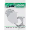 InLine Keystone SNAP-In kiudoptilise Keystone'i mooduli hoidik, 1-pordiline, DIN-liistule