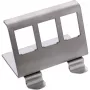 InLine 76203E metallist Keystone klõpsatav DIN-liistule kinnitatav kinnitusklamber, 3-pordiline