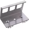 InLine 76203E metallist Keystone klõpsatav DIN-liistule kinnitatav kinnitusklamber, 3-pordiline