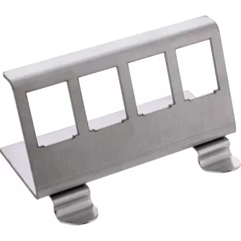 InLine 76203F metallist Keystone kinnitussüsteemiga DIN-liistule kinnitusklamber, 4 pordiga