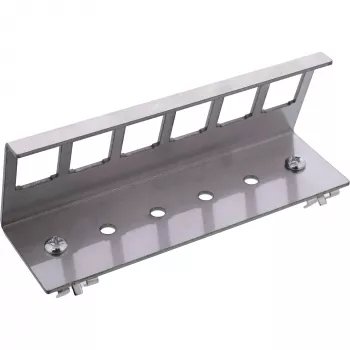 InLine 76203G metallist Keystone klõpsatav DIN-liistule kinnitusklamber, 6 pordiga