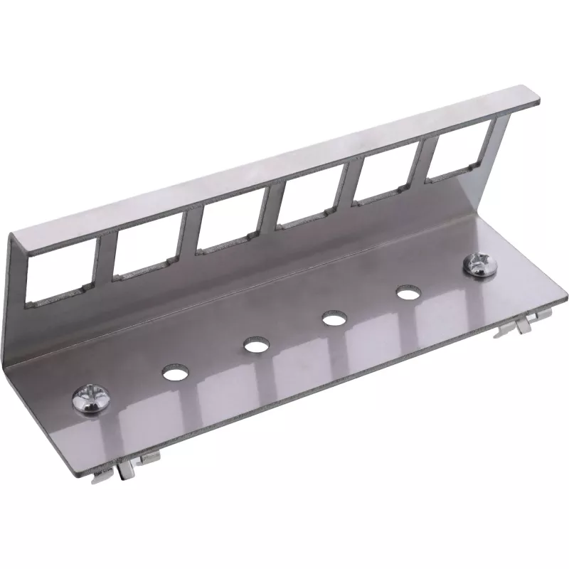 InLine 76203G metallist Keystone klõpsatav DIN-liistule kinnitusklamber, 6 pordiga