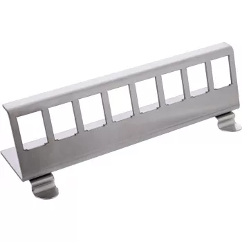 InLine 76203H metallist Keystone klõpsatav DIN-liistule paigaldatav kronstein, 8-pordiline