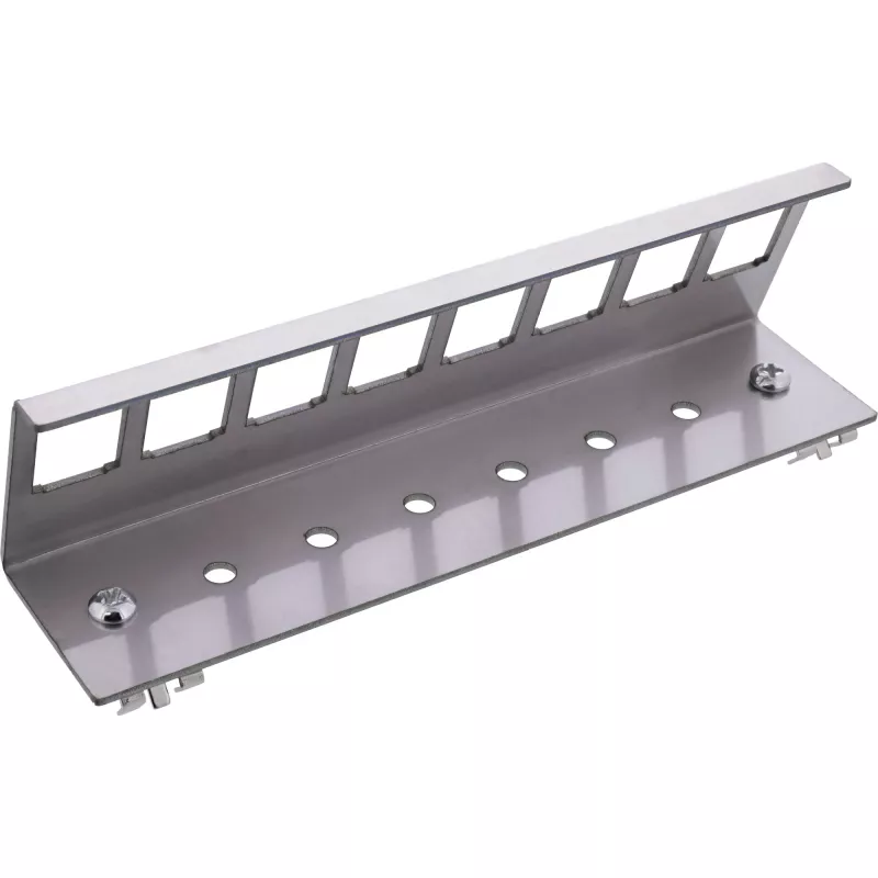 InLine 76203H metallist Keystone klõpsatav DIN-liistule paigaldatav kronstein, 8-pordiline