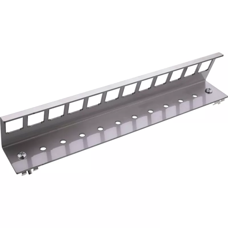 InLine 76203I metallist Keystone snap-in DIN-liistule paigaldatav kronstein, 12-pordiline