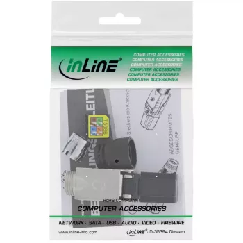 InLine RJ45 pistik Cat.6A 500MHz, paigaldatav, varjestatud, kruvikorgiga