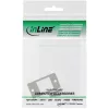 InLine Keystone SNAP-In moodulihoidik, üksik, metallist, tasastele pindadele