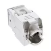 InLine Keystone RJ45 pesa, varjestatud, Cat.6A, hall 8 tk komplekt
