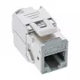 InLine Keystone RJ45 pesa, varjestatud, Cat.6A, hall 8 tk komplekt