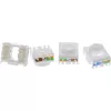 InLine Keystone RJ45 keystone-pistik, varjestatud, Cat.6A, punane 8 tk pakend