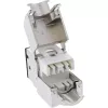 InLine Keystone RJ45 pesa, varjestatud, Cat.6A, must, 8 tk