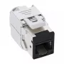 InLine Keystone RJ45 pesa, varjestatud, Cat.6A, must, 8 tk