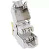 InLine Keystone RJ45 pesa, varjestatud, Cat.6A, kollane 8-pack