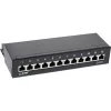 InLine patch-paneel Cat.6 12-port lauale / seinale kinnitatav must RAL9005
