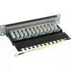 InLine patch-paneel 10 tolli Cat.6 12 porti 1U must RAL9005