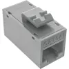 InLine Keystone RJ45-pistikupesa, varjestamata, Cat.6A, 8 tk pakendis, hall