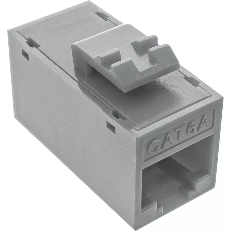 InLine Keystone RJ45-pistikupesa, varjestamata, Cat.6A, 8 tk pakendis, hall