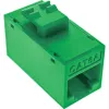InLine Keystone RJ45 pesa/pistikupesa, varjestamata, Cat.6A, 8 tk pakend, roheline
