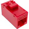 InLine Keystone RJ45 pistik/pesa, varjestamata, Cat.6A, 8 tk pakend, punane