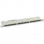InLine Patch Panel Cat.6 24 Port 19 tolli 0.5U helehall RAL7035