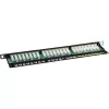 Patch-paneel Cat.6 InLine 76224B 24 porti 19-tolline 0,5U must RAL9005