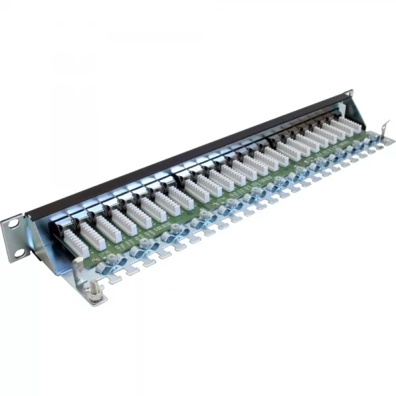 InLine Patch Panel Cat.6 24 Port 19 inch 1HE Must RAL9005
