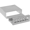 InLine töölaua konsolideerimispunkti karp, 6x Keystone RJ45, metall, RAL7035