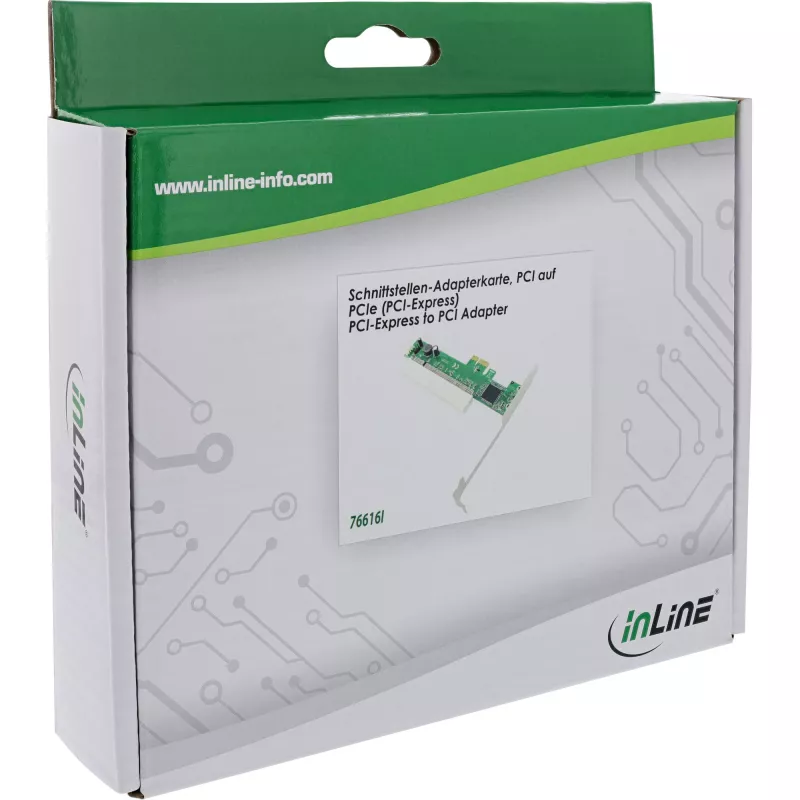 InLine PCI liideseadapter PCIe liidesekaardile 76616I
