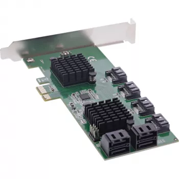 InLine liidesekaart, 8x SATA 6Gb/s kontroller, PCIe 2.0 (PCI Express)
