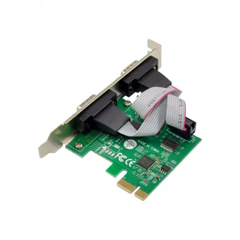 InLine liidesekaart 2x jadaport 9 kontaktiga PCIe PCI-Express isane