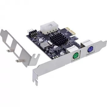 InLine liidesekaart 2x PS/2 USB-päis PCIe isane 0,48 Gbit/s