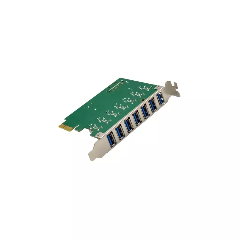 InLine USB-A 3.2 Gen.1 7-pordine hostikontroller PCIe, SATA-toide