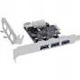 InLine 76662D liidesekaardid/adapterid Sisemine Molex 4-kontaktiline, USB 3.2 Gen 1 (3.1 Gen 1)