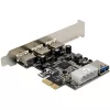 InLine 76662D liidesekaardid/adapterid Sisemine Molex 4-kontaktiline, USB 3.2 Gen 1 (3.1 Gen 1)