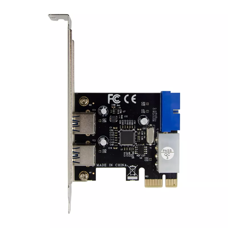 InLine 2+2 pordiga USB 3.2 Gen.1 hostkontroller, PCIe, SATA toitega + madalprofiiliklamber