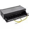 InLine Patch Panel Cat.6A laua-/seinale kinnitatav 8 porti must RAL9005