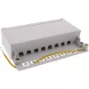 InLine Patch Panel Cat.6A laua/seinale kinnitatav 8 porti helehall RAL7035