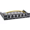 InLine Patch panel Cat.6A 0.5U 6-port, table/wall/rail, Must with dust prot.